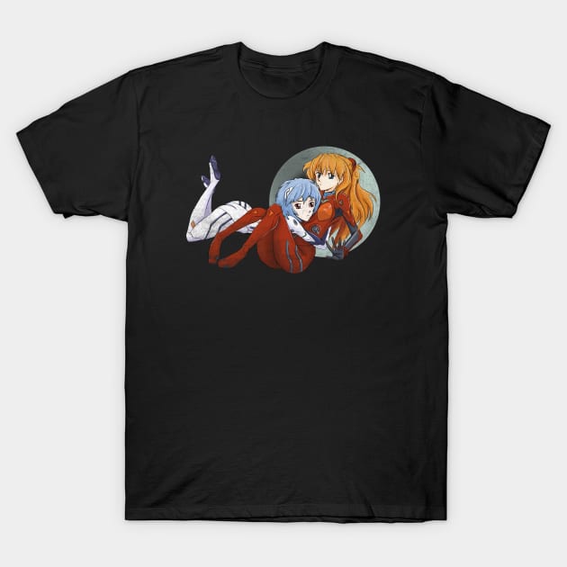 Distressed Eva Pilots T-Shirt by BrotherToastyCakes